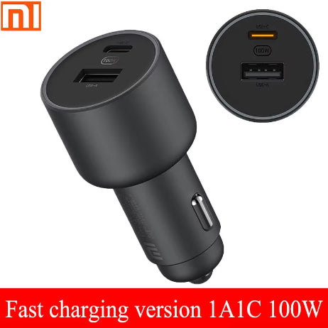 Xiaomi Mi 100W Car Charger Fast Charge Version 1A 1C CC07ZM Xiaomi Mi 100W Car Charger Fast Charge Version 1A 1C CC07ZM